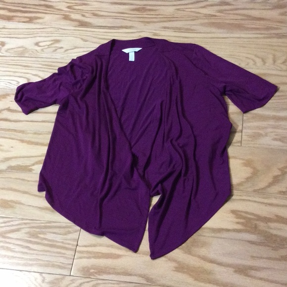 S Soma fuchsia purple waterfall drape lounge wrap - Picture 3 of 13